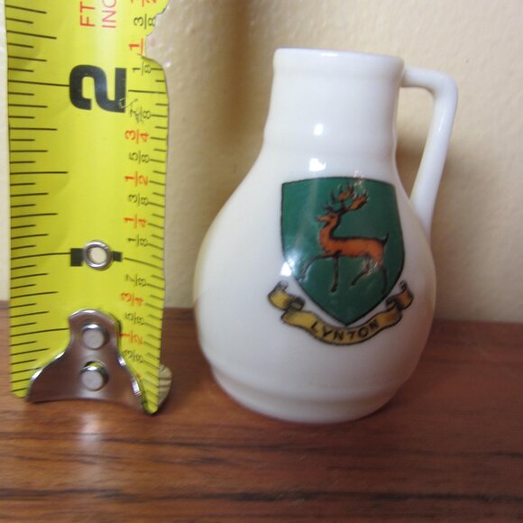 W.H. Goss crested heraldry china vintage Lynton (GC045 Grace) - Picture 5 of 7